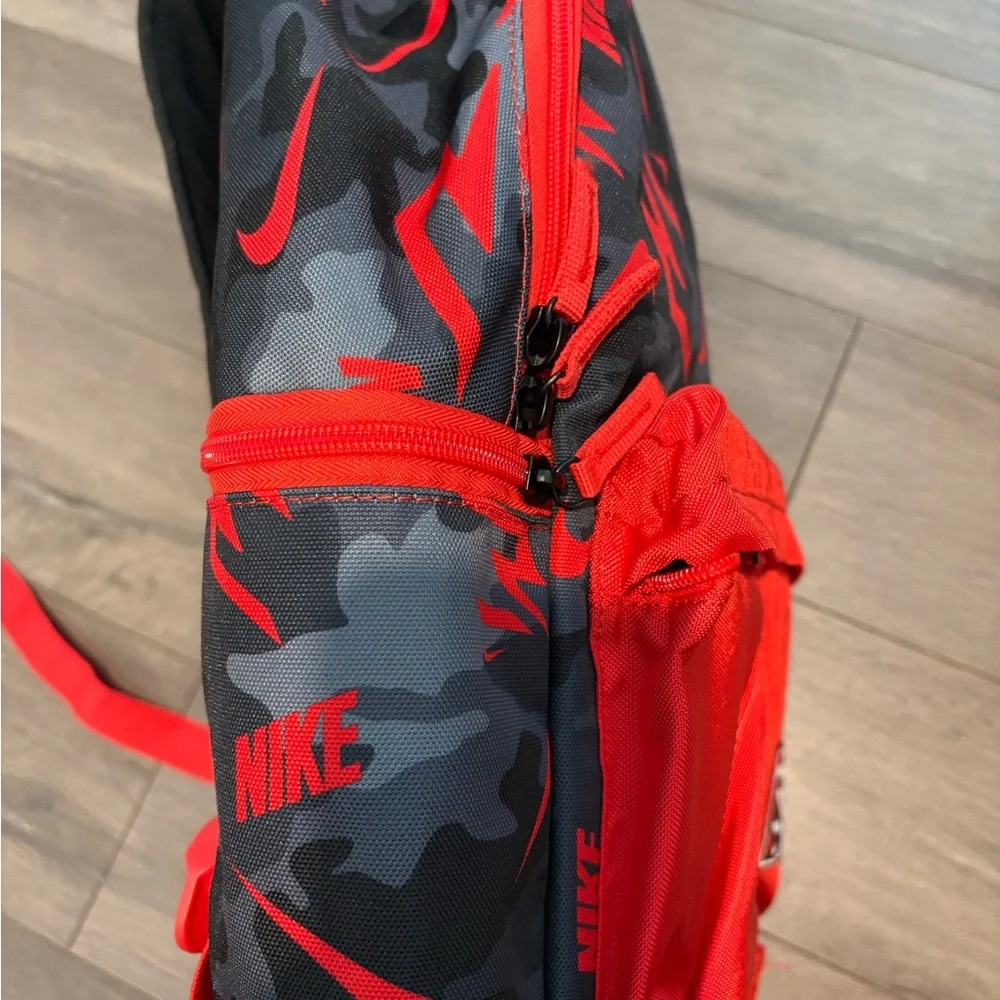 Nike 3Brand Red and Gray Camo Backpack